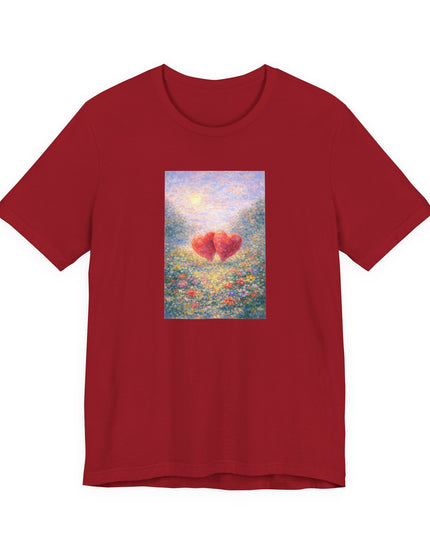 "Valentine's Day - Monet Style" Unisex Jersey Short Sleeve Tee