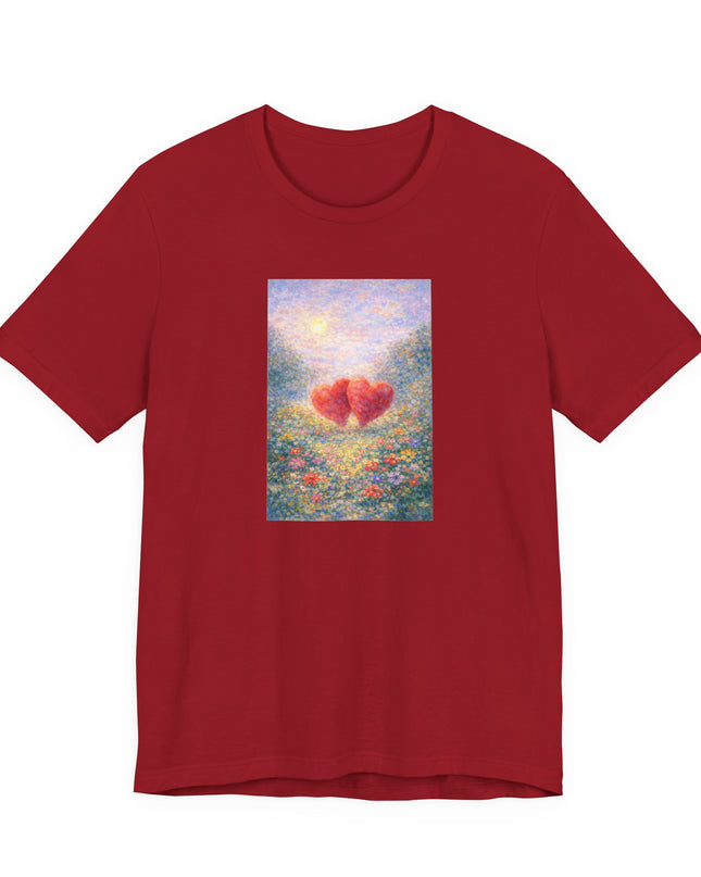 "Valentine's Day - Monet Style" Unisex Jersey Short Sleeve Tee