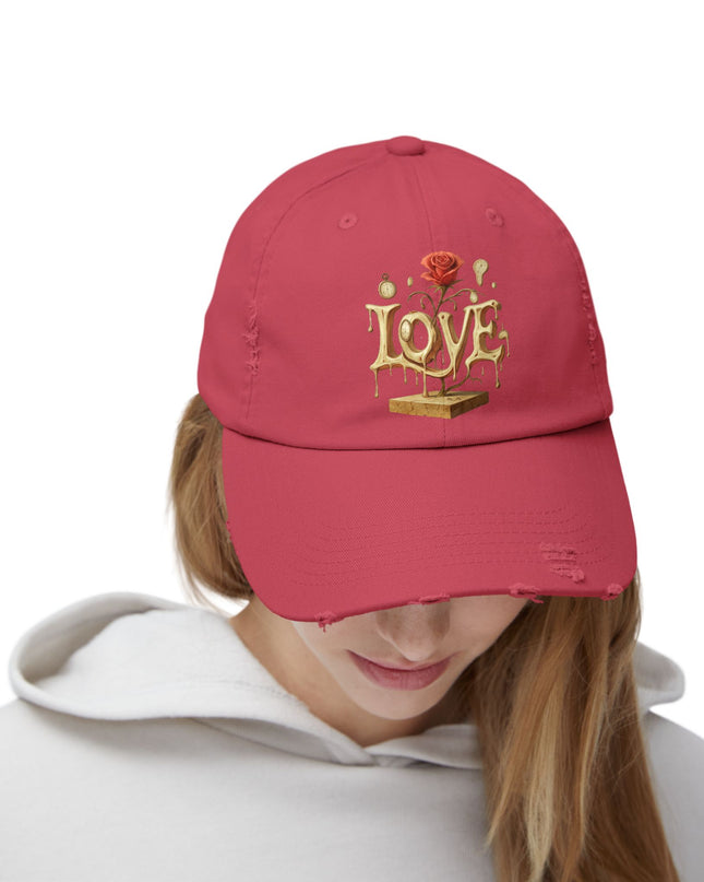 "Love (Salvador Dali)" Unisex Distressed Cap