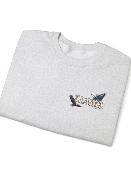 "Alaska" (Ink front and back) Unisex Heavy Blend Crewneck Sweatshirt