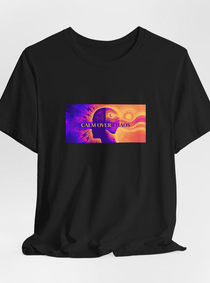 "Calm Over Chaos- Vivid" Unisex Jersey Short Sleeve Tee