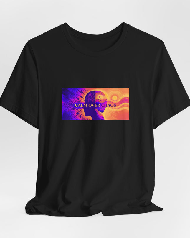 "Calm Over Chaos- Vivid" Unisex Jersey Short Sleeve Tee