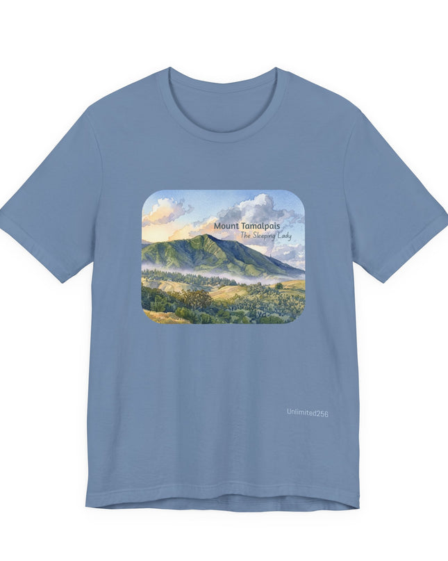 "Mount Tamalpais, the Sleeping Lady" Unisex Jersey Short Sleeve Tee