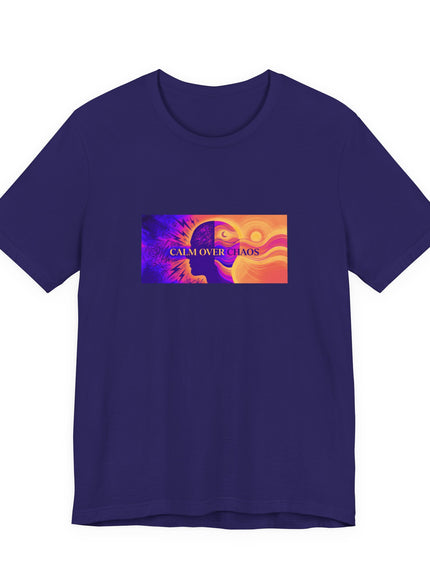 "Calm Over Chaos- Vivid" Unisex Jersey Short Sleeve Tee