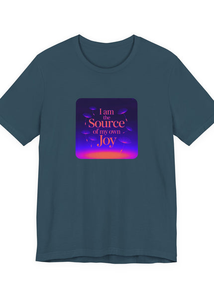 "I Am the Source of my Own Joy, (Energy for Success)" Women's and Men's Jersey Short Sleeve Tee