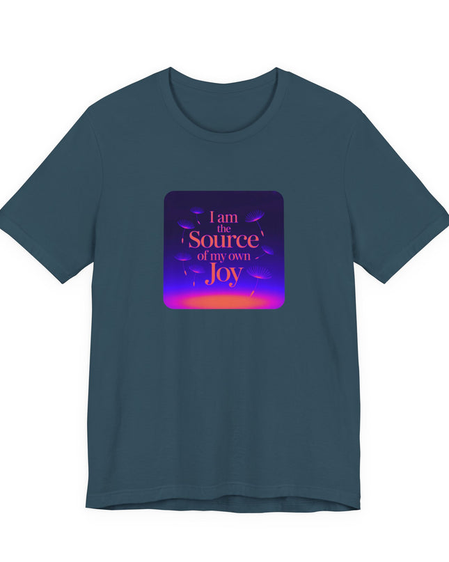 "I Am the Source of my Own Joy, (Energy for Success)" Women's and Men's Jersey Short Sleeve Tee