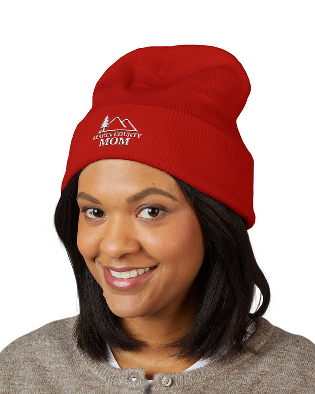 "Marin County Mom" Classic Cuffed Beanie (Embroidery)