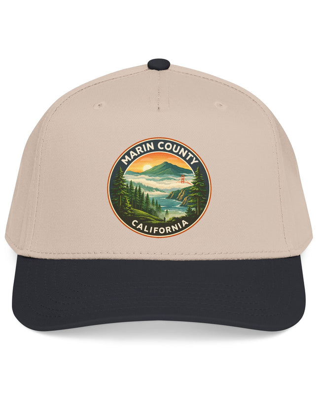 "Marin County, Above the Fog" Mid Profile Baseball Cap