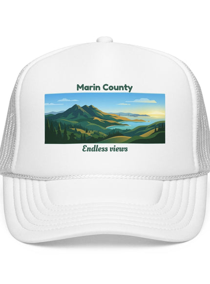"Marin County, Endless Views" Foam Trucker Hat
