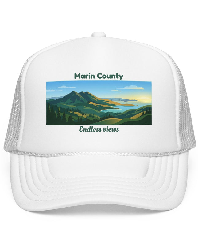 "Marin County, Endless Views" Foam Trucker Hat