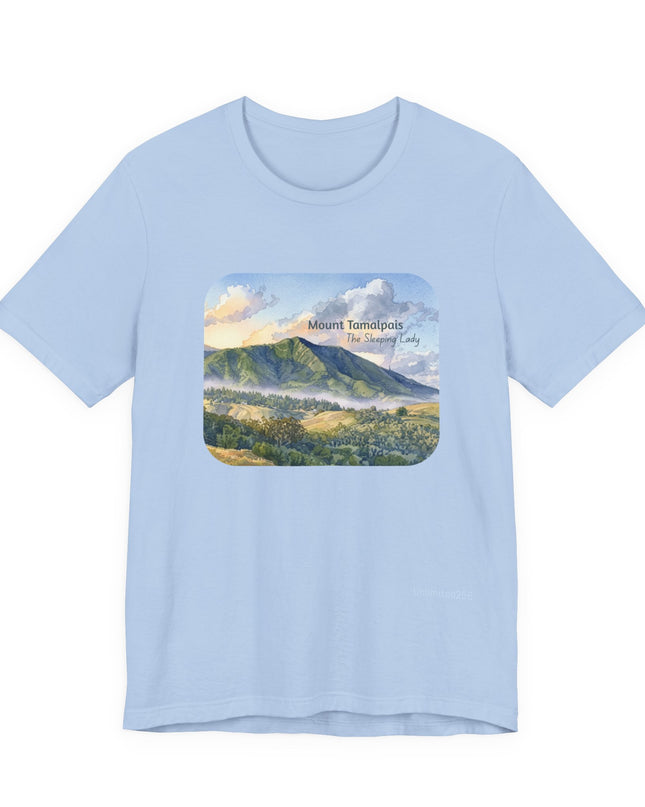 "Mount Tamalpais, the Sleeping Lady" Unisex Jersey Short Sleeve Tee