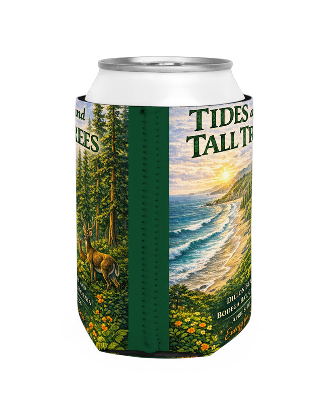 "Tides and Tall Trees" Can Cooler Sleeve