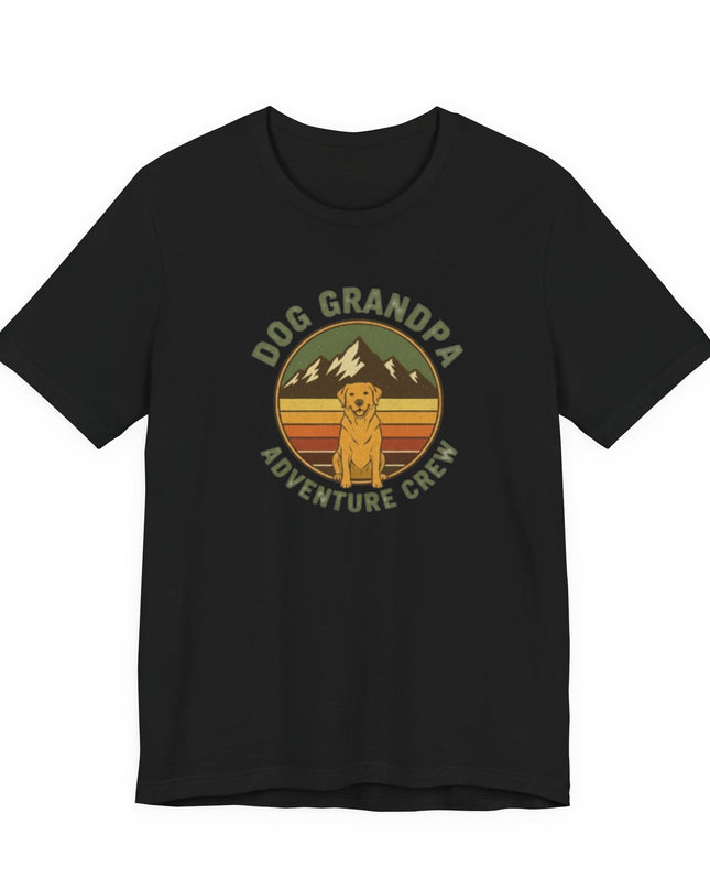 "Dog Grandpa Adventure Crew" Unisex Jersey Short Sleeve Tee