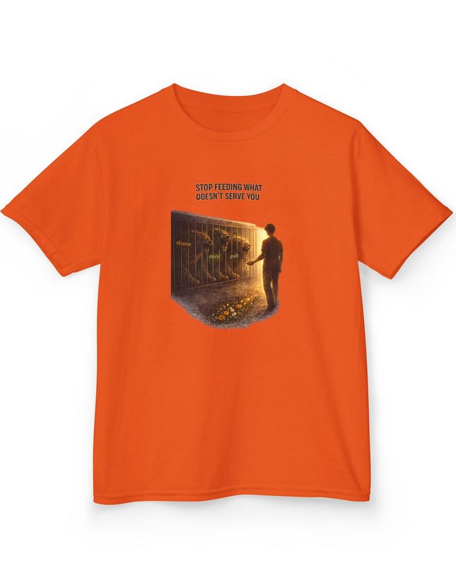 "Stop Feeding What Doesn't Serve You" Kids Heavy Cotton Tee