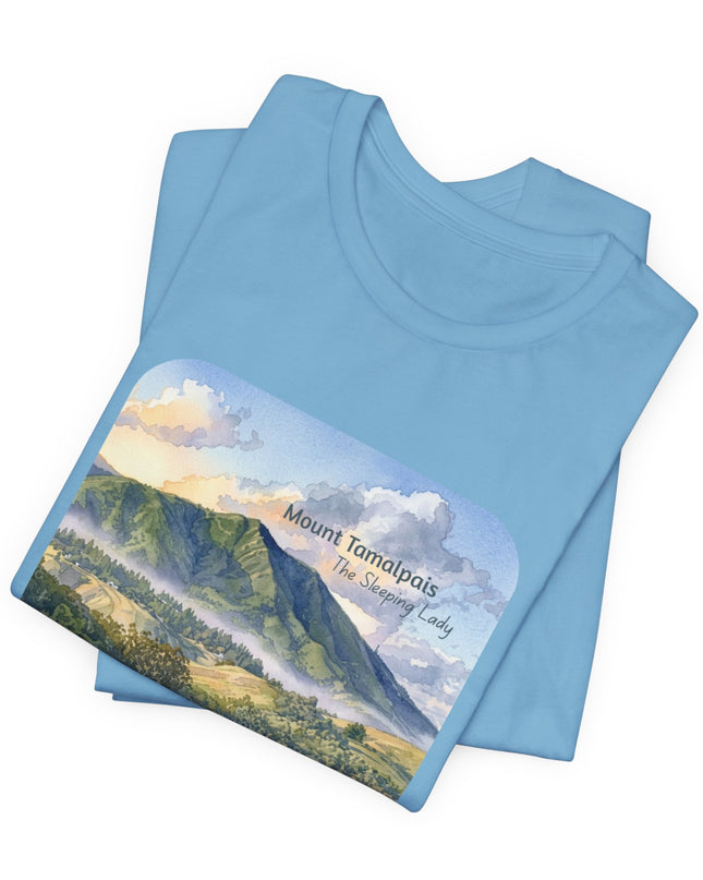 "Mount Tamalpais, the Sleeping Lady" Unisex Jersey Short Sleeve Tee