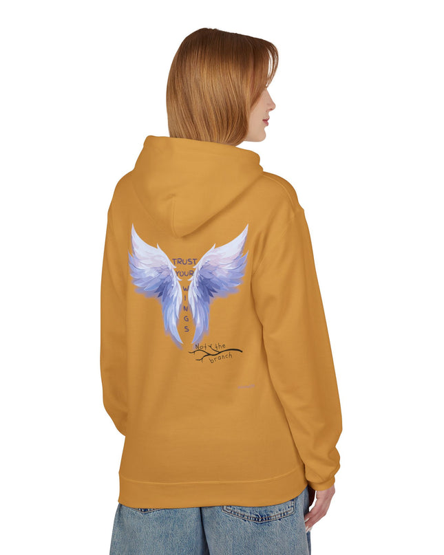 "Trust your Wings, Not the Branch" Unisex Midweight Softstyle Fleece Hoodie