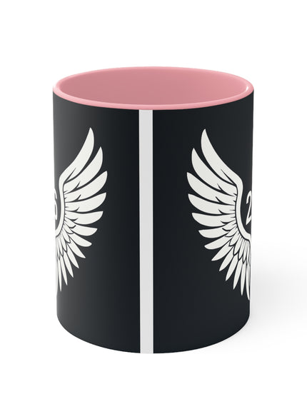 "Angel Simple Wing 256" Accent Mugs