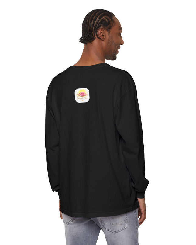 "Blessed and Beautiful" Unisex Garment-dyed Long Sleeve T-Shirt