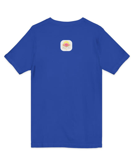 "Happy Valentine's Day" Unisex Jersey Short Sleeve V-Neck Tee