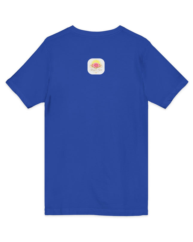 "Happy Valentine's Day" Unisex Jersey Short Sleeve V-Neck Tee