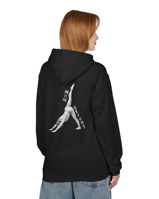 "Mom Strong Pilates" (Lighter ink on both sides) Unisex Midweight Softstyle Fleece Hoodie