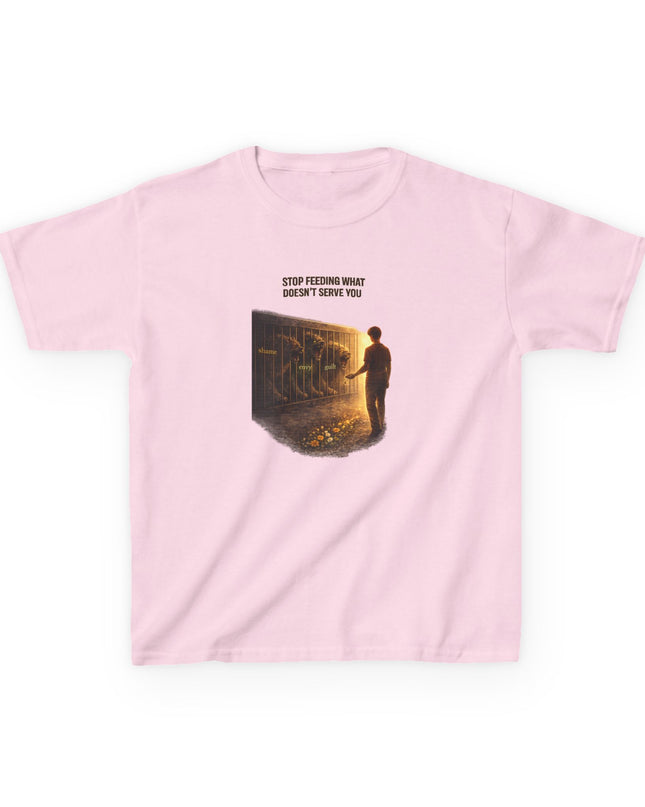 "Stop Feeding What Doesn't Serve You" Kids Heavy Cotton Tee