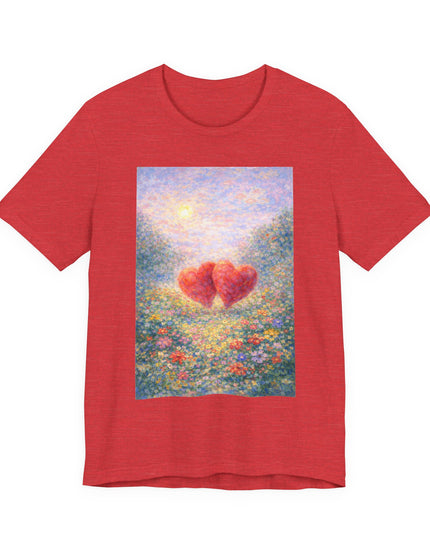 "Valentine's Day - Monet Style" Unisex Jersey Short Sleeve Tee