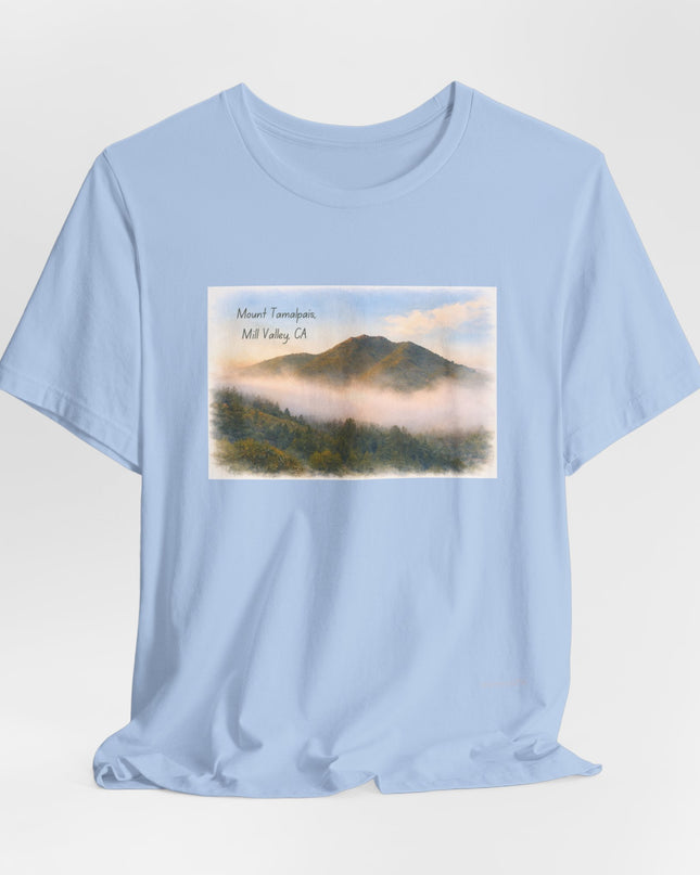 "Mount Tamalpais, Mill Valley, California" Unisex Jersey Short Sleeve Tee