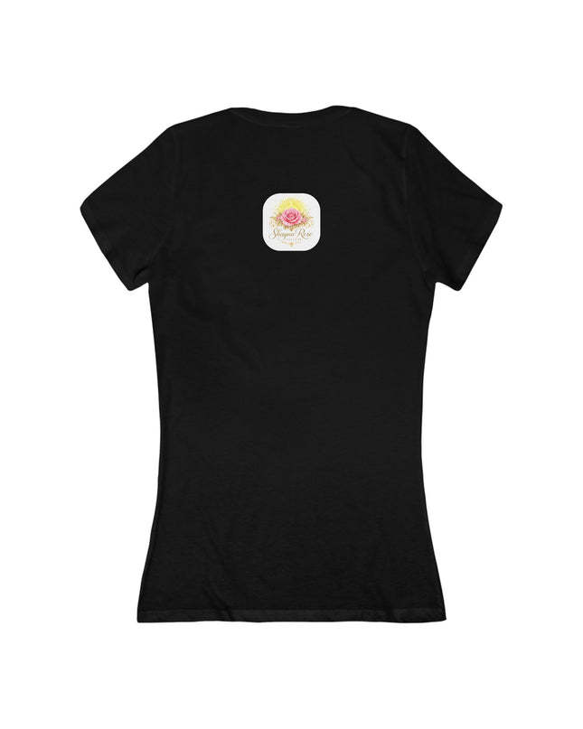 "Fuchsia Fairy" Women's Jersey Short Sleeve Deep V-Neck Tee