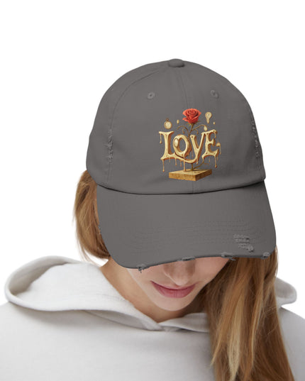 "Love (Salvador Dali)" Unisex Distressed Cap