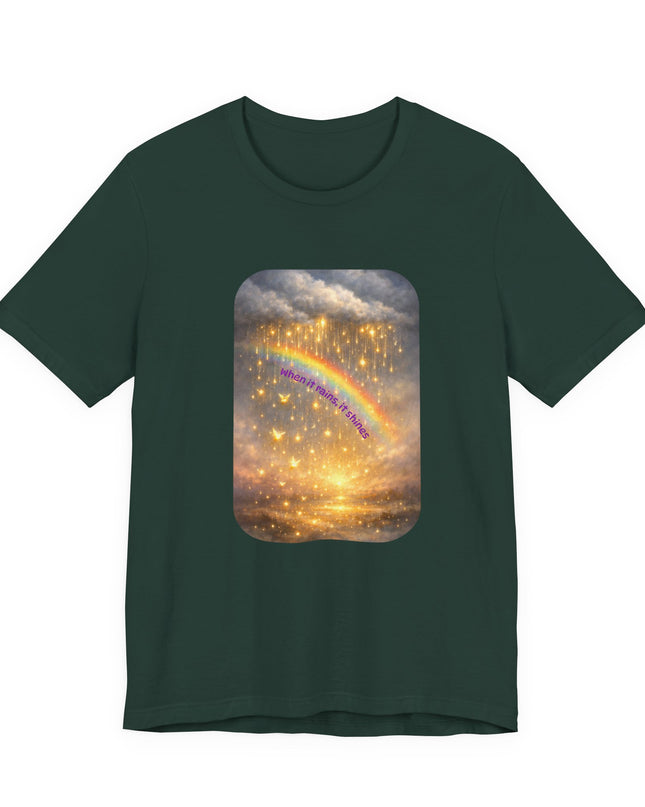 "When It Rains, It Shines" Unisex Jersey Short Sleeve Tee