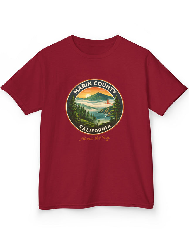 "Marin County, Above the Fog" Kids Heavy Cotton Tee