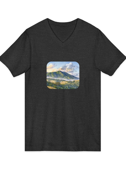 "Mount Tamalpais, the Sleeping Lady" Mount Tamalpais, the Sleeping LadyUnisex Jersey Short Sleeve V-Neck Tee