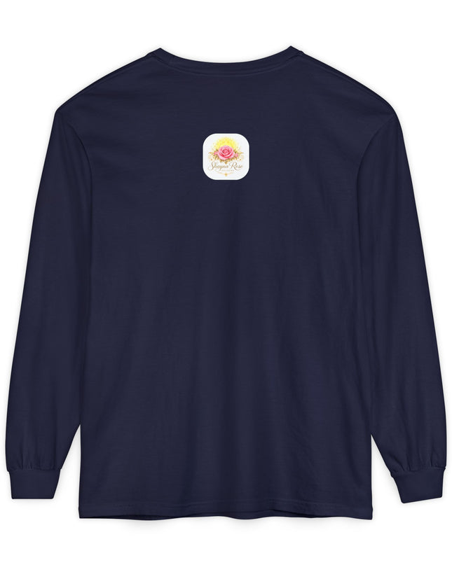 "Blessed and Beautiful" Unisex Garment-dyed Long Sleeve T-Shirt