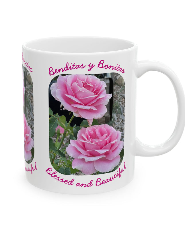 "Blessed and Beautiful" Ceramic Mug, (11oz, 15oz)
