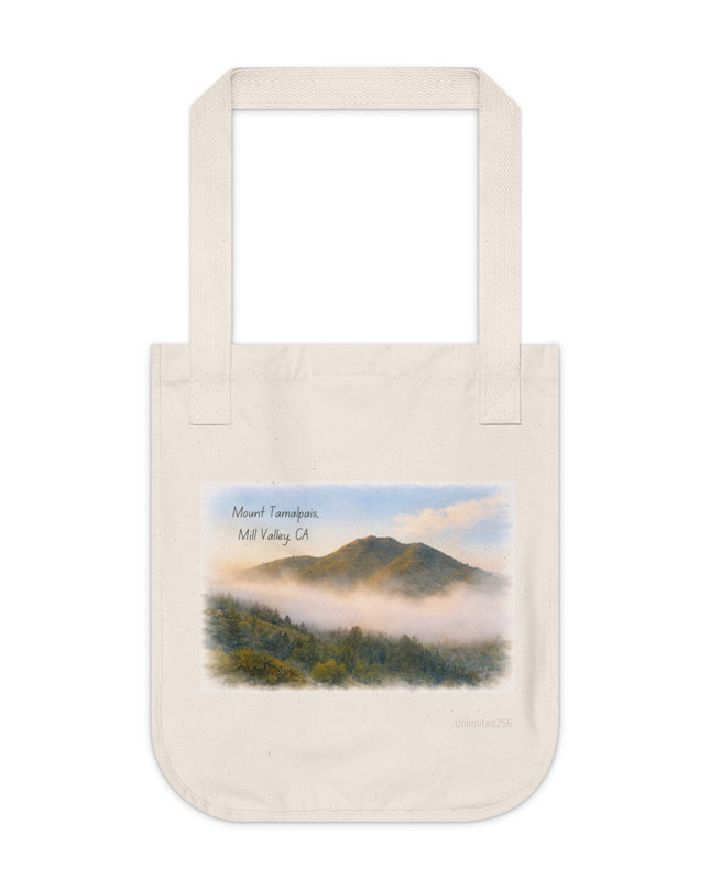 "Mount Tamalpais, Mill Valley, California" Organic Canvas Tote Bag