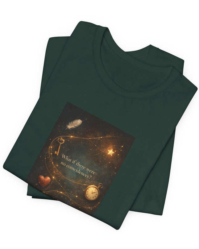 "What If There Were No Coincidences?" Unisex Jersey Short Sleeve Tee