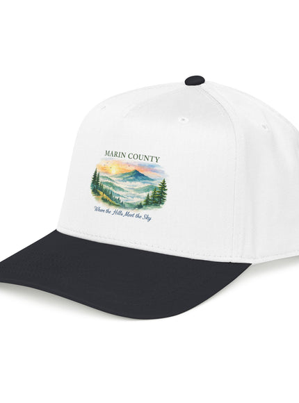 "Marin County, Where the Hills Meet the Sky" Mid Profile Baseball Cap