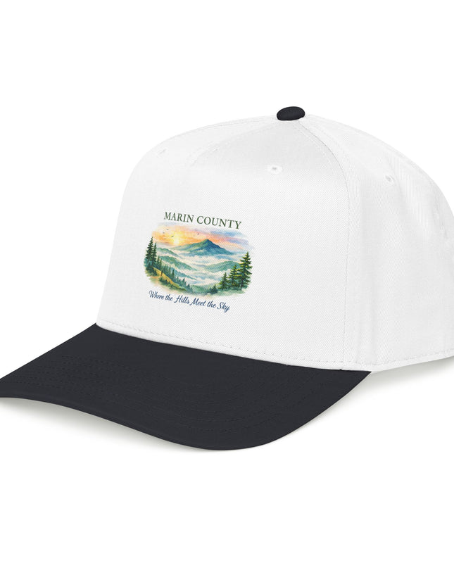 "Marin County, Where the Hills Meet the Sky" Mid Profile Baseball Cap