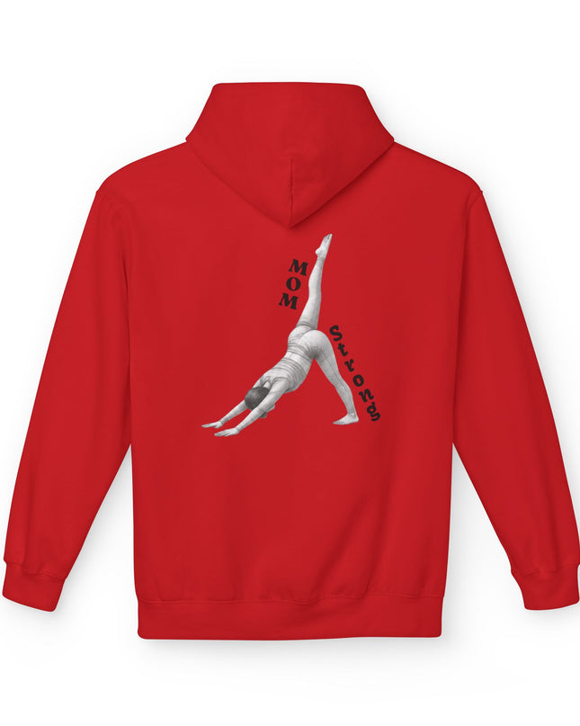 "Mom Strong Pilates" (Darker ink on both sides) Unisex Midweight Softstyle Fleece Hoodie