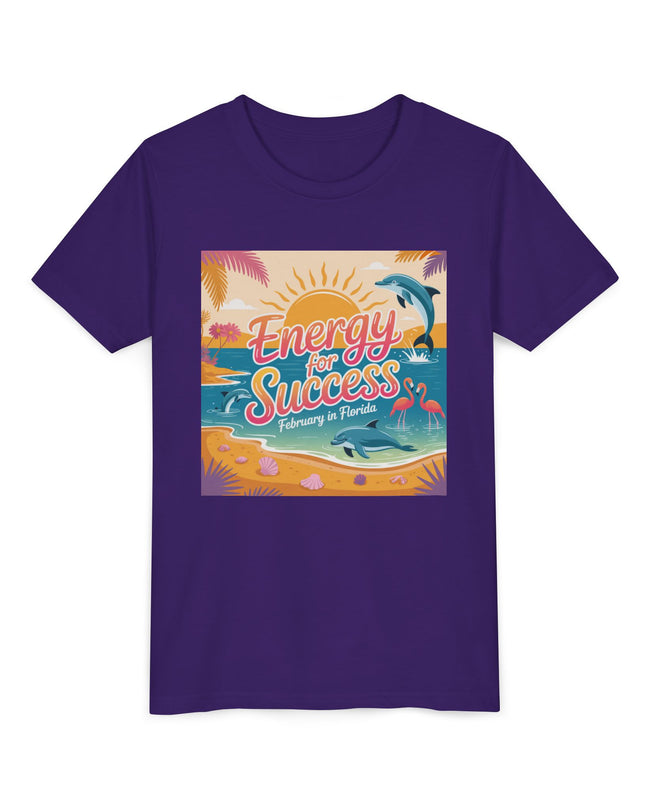"February in Florida, Energy for Success" Youth Short Sleeve Tee