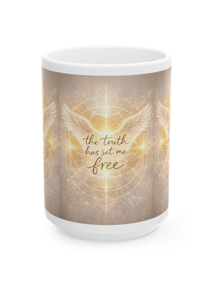 "The Truth Will Set You Free" Ceramic Mug, (11oz, 15oz)