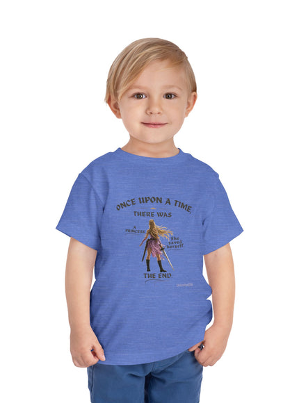 "She Saved Herself V2" Toddler Short Sleeve Tee