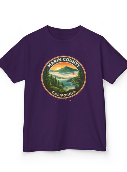 "Marin County, Above the Fog - no text" Kids Heavy Cotton Tee