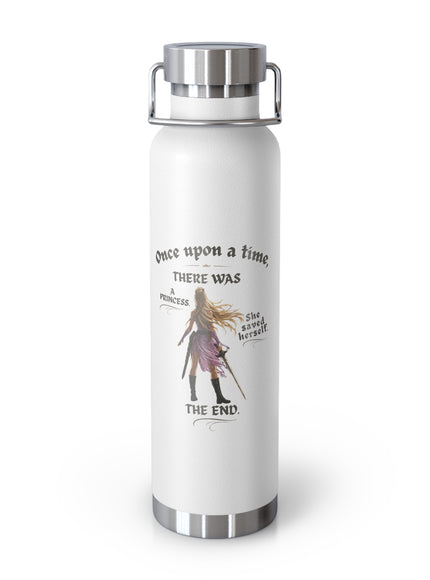 "She Saved Herself" Copper Vacuum Insulated Bottle, 22oz
