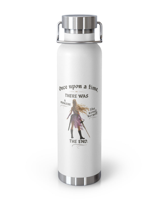 "She Saved Herself" Copper Vacuum Insulated Bottle, 22oz