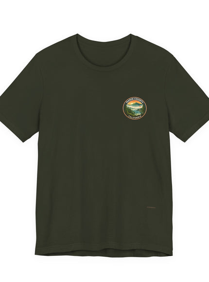 "Marin County - Above the Fog - No Text" (2-sided) Unisex Jersey Short Sleeve Tee