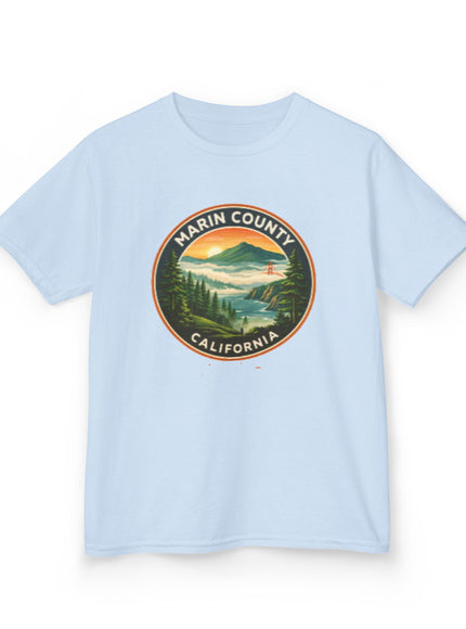 "Marin County, Above the Fog - no text" Kids Heavy Cotton Tee
