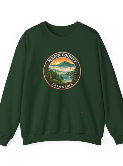 "Marin County, Above the Fog - no text" Unisex Heavy Blend Crewneck Sweatshirt