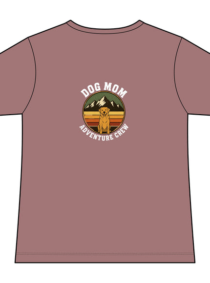 "Dog Mom" Women's Relaxed Jersey Short Sleeve V-Neck Tee